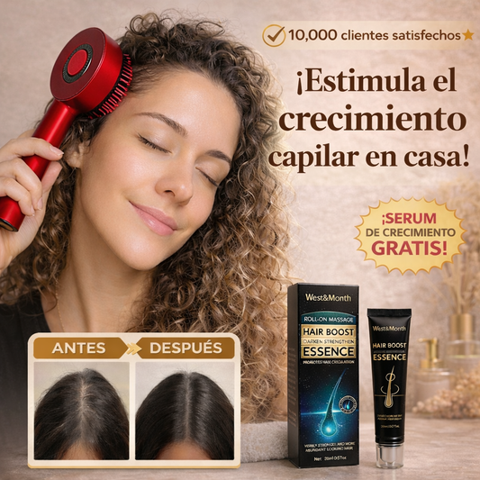 Cepillo Capilar HairBloom®  + Serum de Crecimiento Gratis